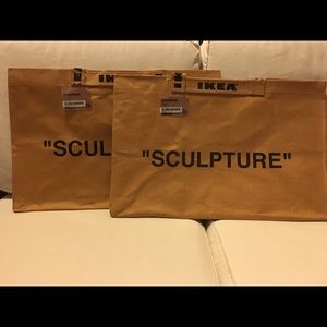 Set of 2 IKEA x Virgil Abloh Bags Totes